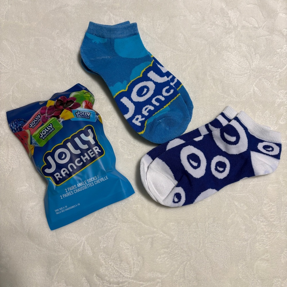 Jolly Rancher Ankle Socks Pack of 2 - Fits Sizes 5-10